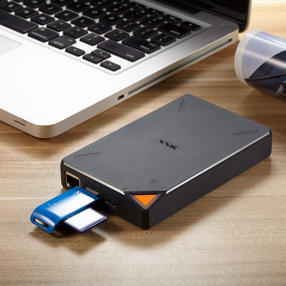 SSK 2TB Portable NAS External Wireless Hard Drive with Own Wi-Fi Hotspot (7957769027822)